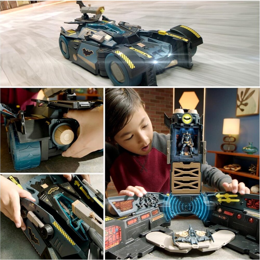 NEW DC Comics Batman Ultimate Transforming Batmobile Playset Toy Figure Glider L - Picture 5 of 16